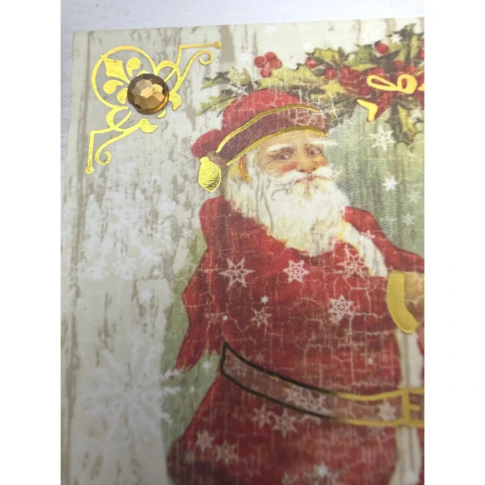 Punch Studio Notepad Set Santa Christmas 2pc